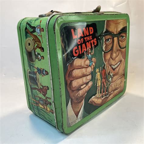 land of the giants metal lunch box|Land of the Giants Lunchbox 1968 Metal Aladdin Mid Century .